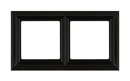EcoProfi Deco Рамка 2-ная, черный матовый