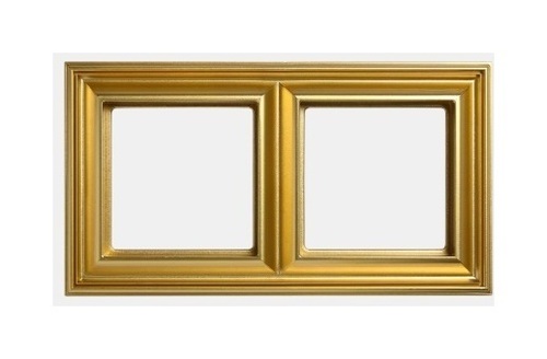Рамка 2 поста Jung ECOPROFI DECO, золотой, EPD482GO