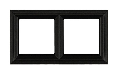 EcoProfi Deco Рамка 2-ная, черный матовый